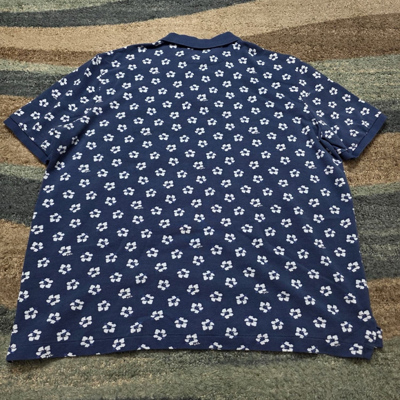 Polo Ralph Lauren Men’s Large Blue Floral Print Classic Fit Polo Shirt - Picture 2 of 6